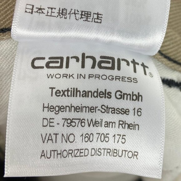 NEW Carhartt‎ Double Front Pants Tanami Beige Size 34 x 32 Cotton Contrast Pant - Picture 9 of 11